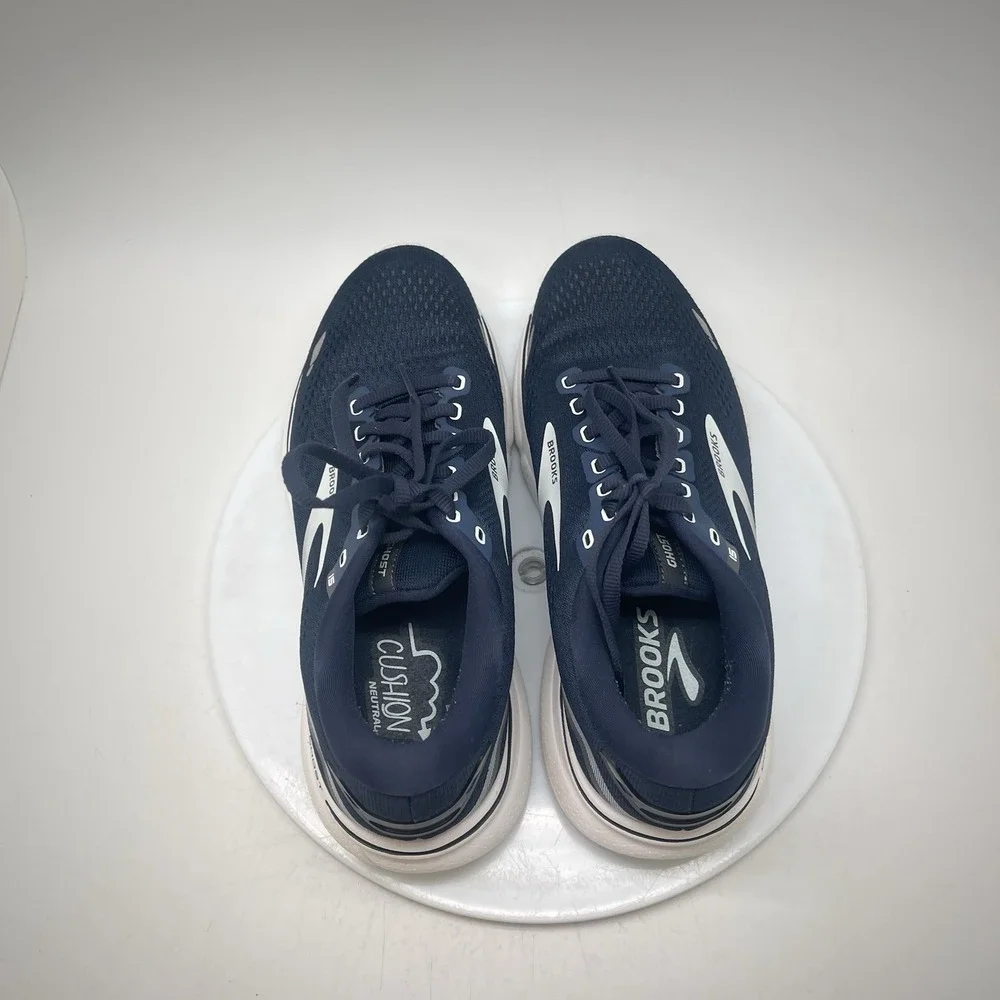 Brooks Sneakers Womens 8.5 B Ghost 15 1203801B450 Blue Athletic Running Shoes